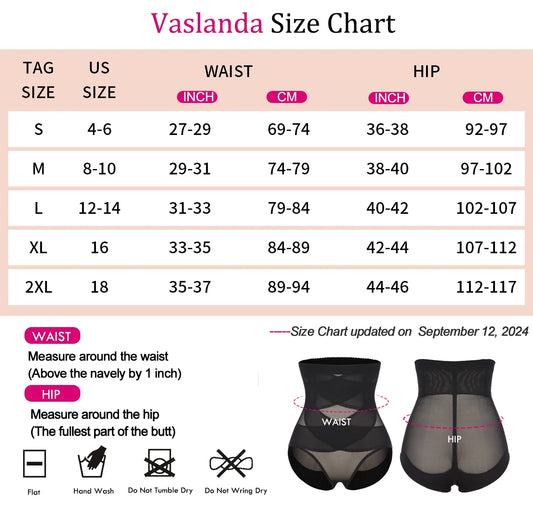 2 Packs Shapewear Tummy Control Underwear for Women High Waisted Girdle Body Shaper Butt Lifting Panties