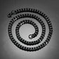 3.6Mm/5Mm/6Mm/7Mm/8Mm Black Color Stainless Steel Cuban Link Chains Classic Men Boy Curb Chunky Necklace 14 to 30 Inches