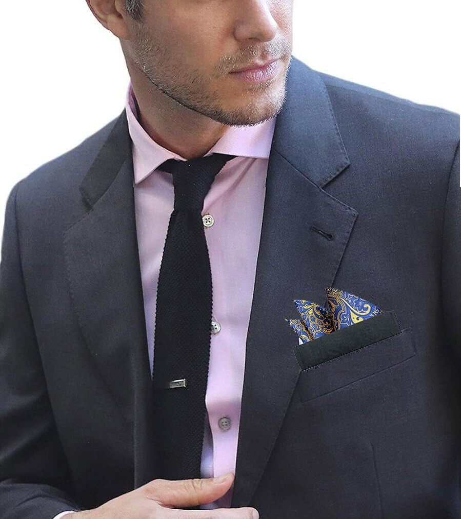 Premium Microfiber Pocket Square Holder, Men'S Suit Handkerchief Keeper, 2 Pack