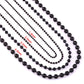 Width 1.5Mm-5Mm Black Stainless Steel Ball Chain for Charm Pendant Waterproof Match Rolo Necklace Wholesale