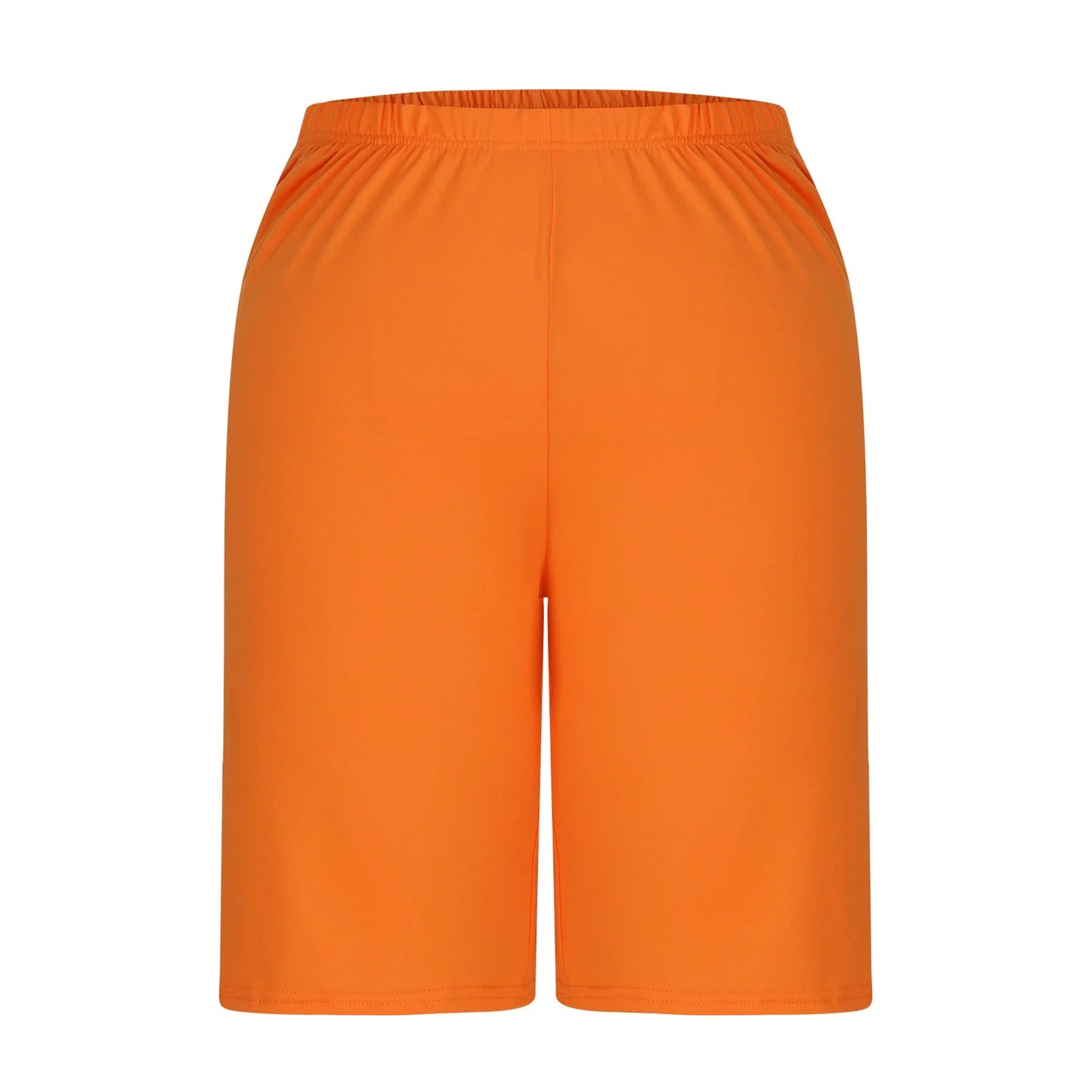Women'S Bermuda Long Shorts with Pockets Elastic Waisted Knee Length Shorts for Women Walking Athletic Lounge