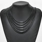 3.6Mm/5Mm/6Mm/7Mm/8Mm Black Color Stainless Steel Cuban Link Chains Classic Men Boy Curb Chunky Necklace 14 to 30 Inches