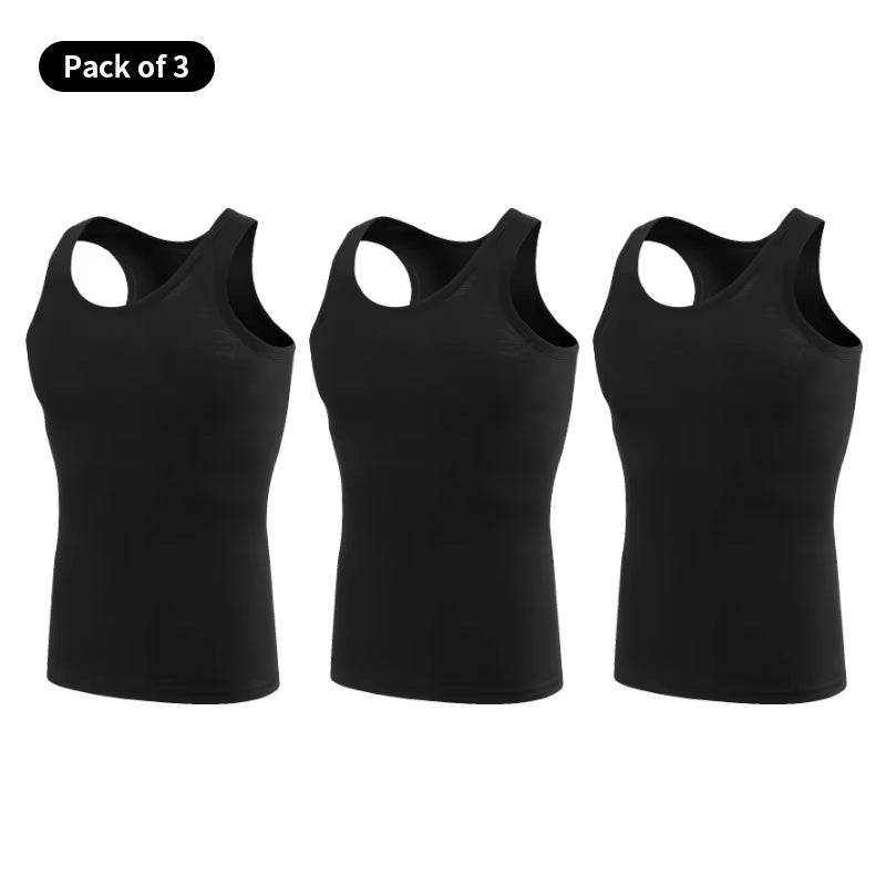 European and American Sizes Cotton MEN'S Vests Young MEN'S Sports Fashion Bottoming Vests Middle-Aged and Old plus Size Vests