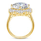 Massive round Cut 13Mm 8Ct Moissanite Ring with Certification Luxury Wedding Fine Jewelries for Women Engagement Gift Pass Test