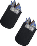 Premium Microfiber Pocket Square Holder, Men'S Suit Handkerchief Keeper, 2 Pack