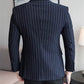 New Men'S Suit Jacket Slim Striped Single-Breasted Suit Business Casual Professional Formal Jacket Banquet Suit Blazer