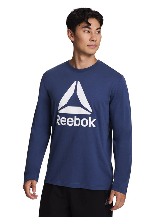Men'S and Big Men'S Core Graphic Long Sleeve Top, Sizes XS-5XL