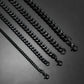 3.6Mm/5Mm/6Mm/7Mm/8Mm Black Color Stainless Steel Cuban Link Chains Classic Men Boy Curb Chunky Necklace 14 to 30 Inches