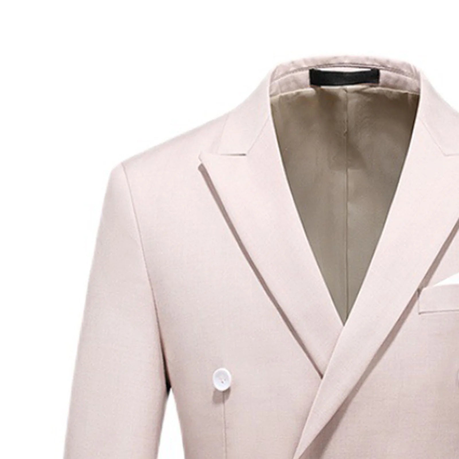 Mens 2 Piece Double Breasted Suit Slim Fit Tuxedo Blazer and Pants plus Size Classic Formal Dinner Suits for Wedding Prom Homecoming