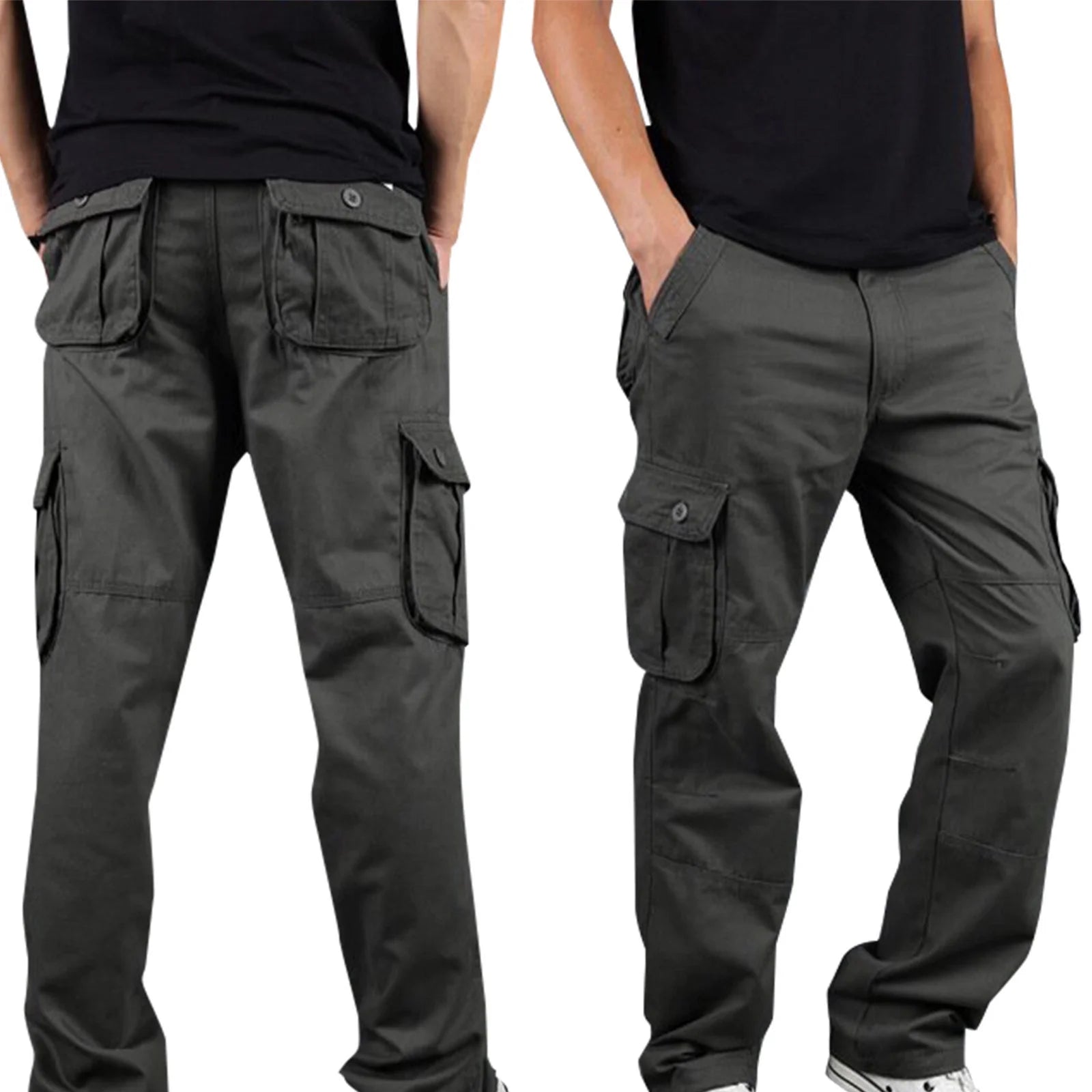Mens Cargo Pants Big and Tall Multi Pockets Pants Work Work Trousers Classic Workwear Cargo Pants