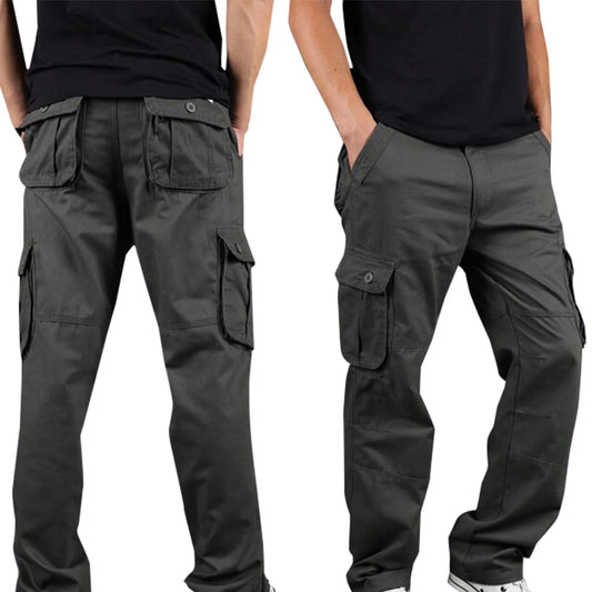 Mens Cargo Pants Big and Tall Multi Pockets Pants Work Work Trousers Classic Workwear Cargo Pants