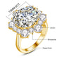 Massive round Cut 13Mm 8Ct Moissanite Ring with Certification Luxury Wedding Fine Jewelries for Women Engagement Gift Pass Test