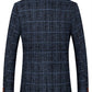 Men'S Suit Coat Business Casual Small Suit Spring and Autumn New Professional Clothes Formal Men'S Top Fashion Plaid Dress
