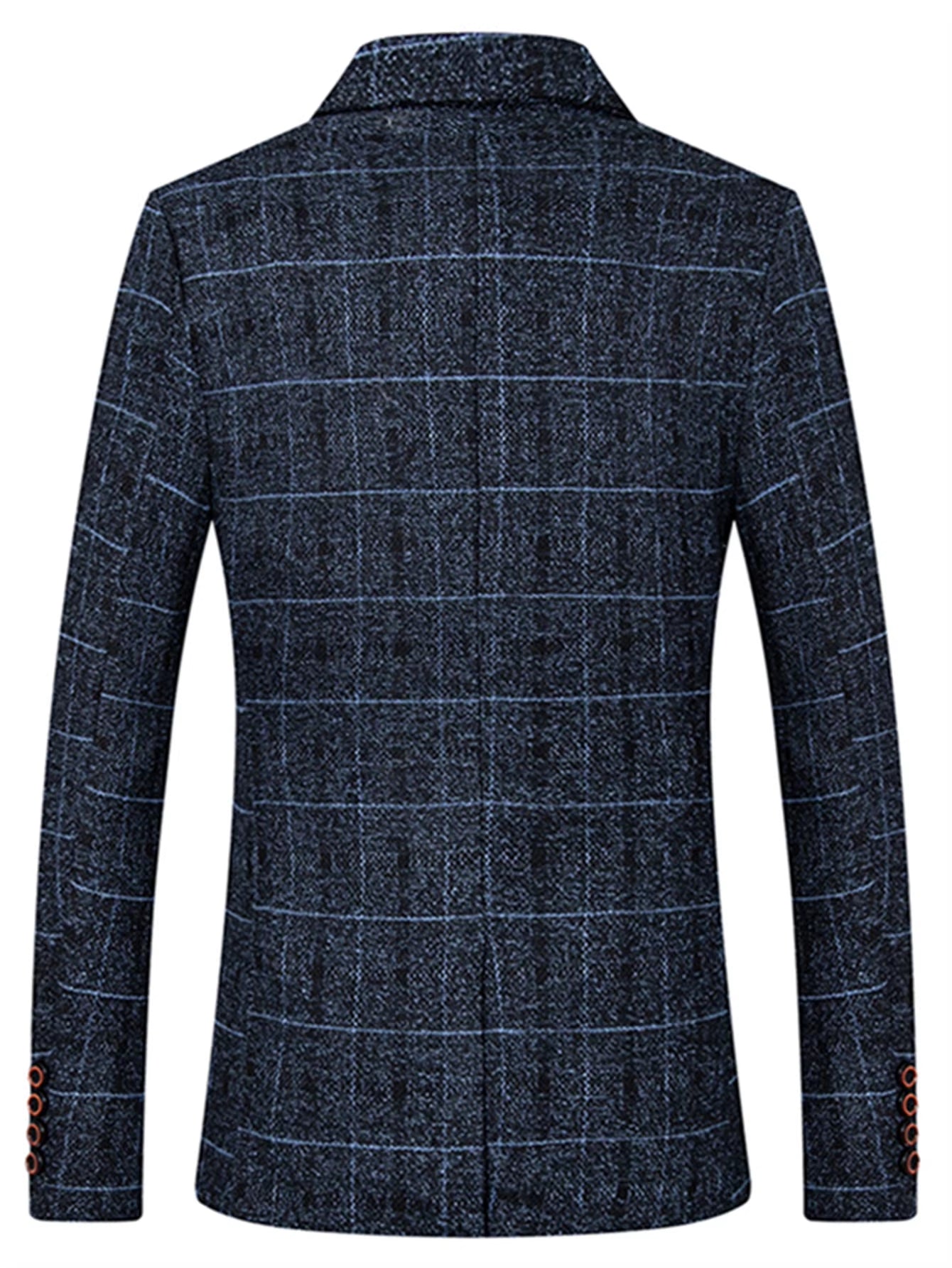 Men'S Suit Coat Business Casual Small Suit Spring and Autumn New Professional Clothes Formal Men'S Top Fashion Plaid Dress
