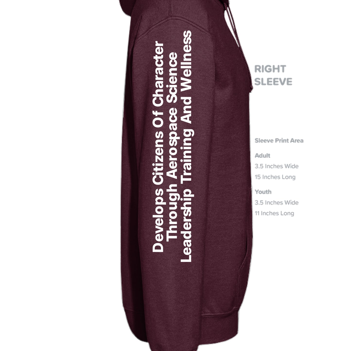 MAROON - SF500 - SLEEVE_RIGHT