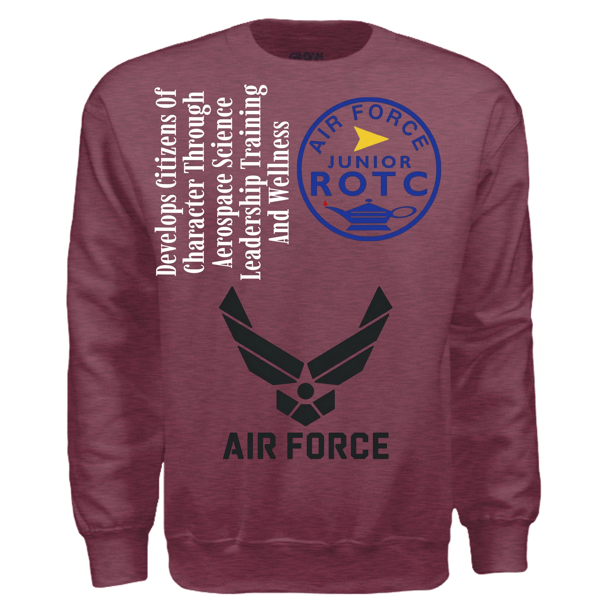 Heather Sport Dark Maroon - G180 - FRONT