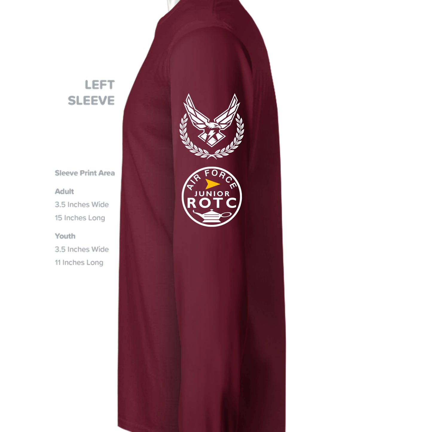 MAROON - G180 - SLEEVE_LEFT