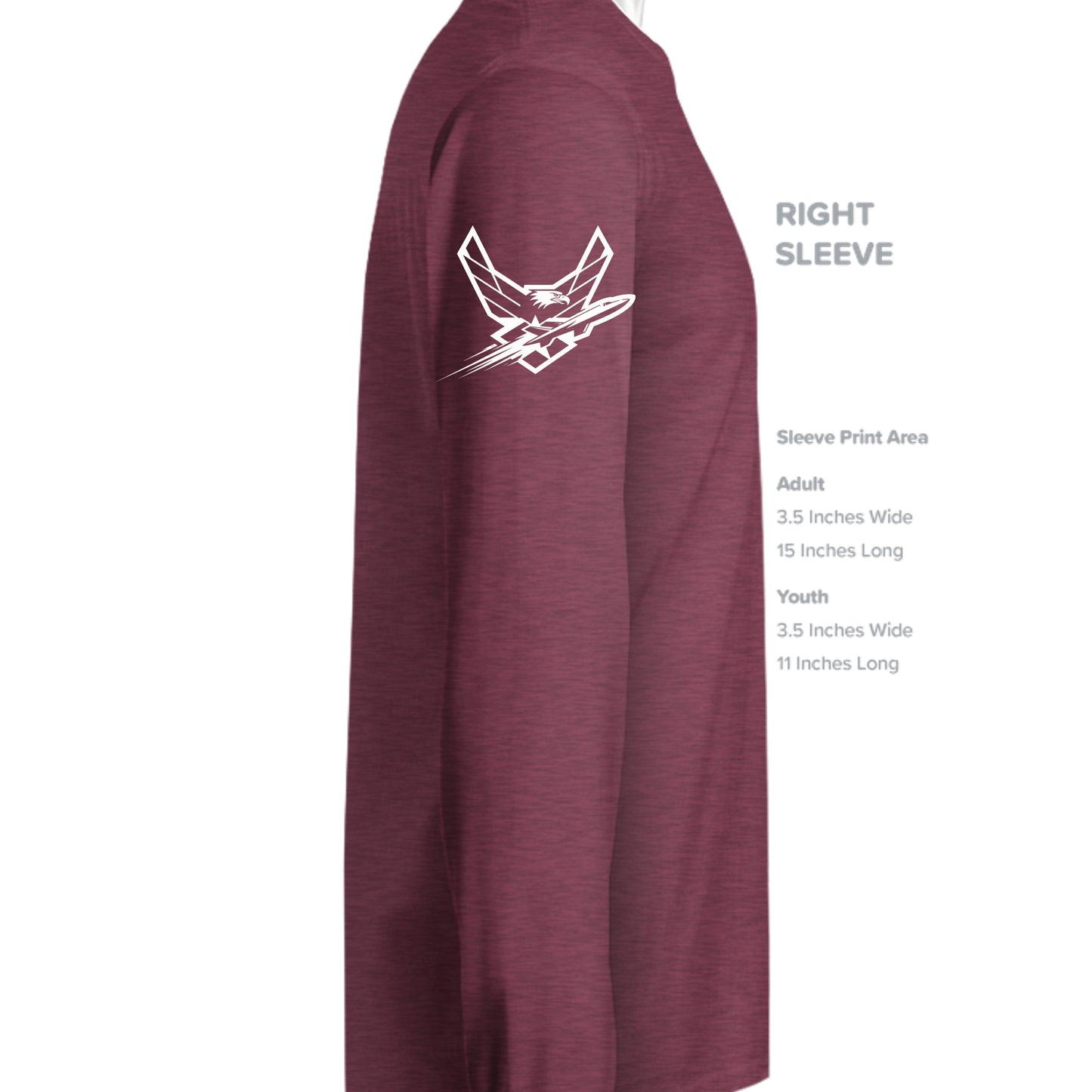 Heather Sport Dark Maroon - G180 - SLEEVE_RIGHT
